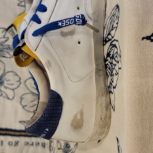 Golden Goose Superstar Sneaker Blue and Yellow Limited Edition Size 42 uk 8 - Picture 14 of 16